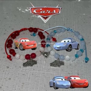 Lightning McQueen & Sally - matching bracelets