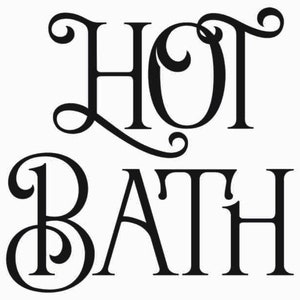 Hot Bath SVG | Farmhouse Bathroom svg | Bathroom sign svg | Vintage bathroom svg | Bathroom cut file | Bathroom svg files | Rustic sign svg