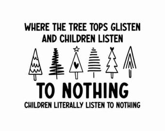 Tree Tops Glisten SVG PNG, Christmas Vibes Svg, Teacher Christmas Svg, Merry Christmas Svg, Funny Christmas Svg, Teacher Christmas Shirt Svg