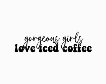 HERRLICH EISKAFFEE Mini | ästhetische Zitate svg, png schnitt Dateien für Tshirts oder Tassen, Cricut Silhouette svg bundle für kommerzielle Nutzung