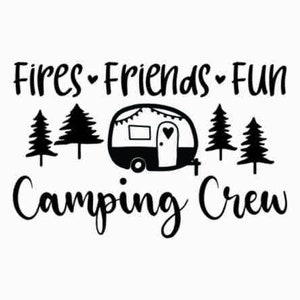Incêndios Amigos Diversão Camping Crew SVG | Equipe De Acampamento Png | Fogueira SVG | camiseta de acampamento diy | Vida no acampamento | Arquivos de corte de fogueira para Cricut