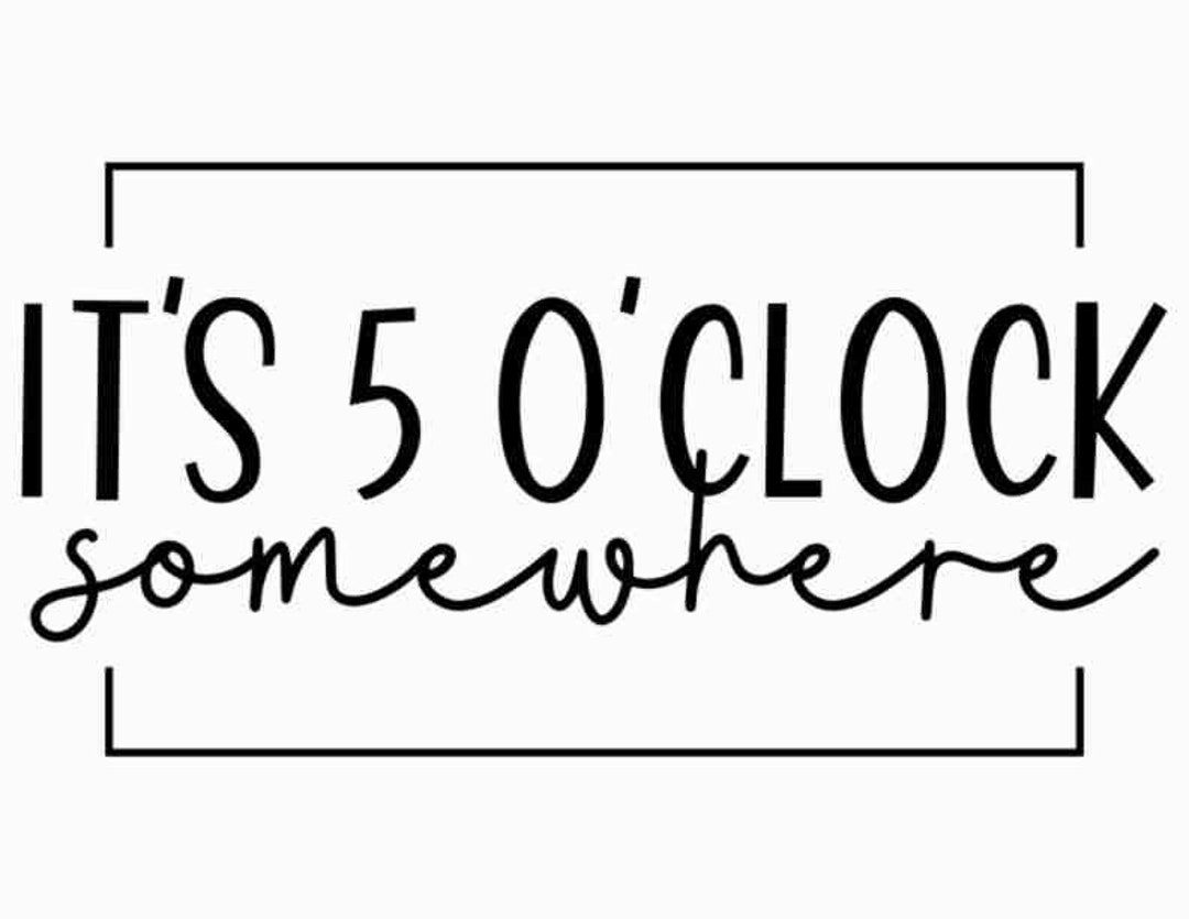 It's Five O'clock Somewhere SVG Man Cave SVG Etsy