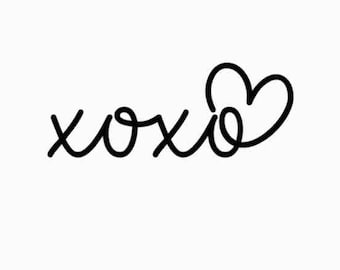 Hugs and Kisses SVG PNG JPG, Xoxo Svg, Heart Svg, Valentines Svg, Love Svg, Valentine Shirt Svg, Hello Valentine Shirt, Valentine's Day Svg