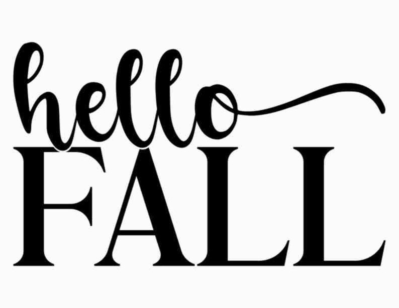 Hello Fall SVG, Fall Door Sign SVG, Halloween SVG, Digital Download ...