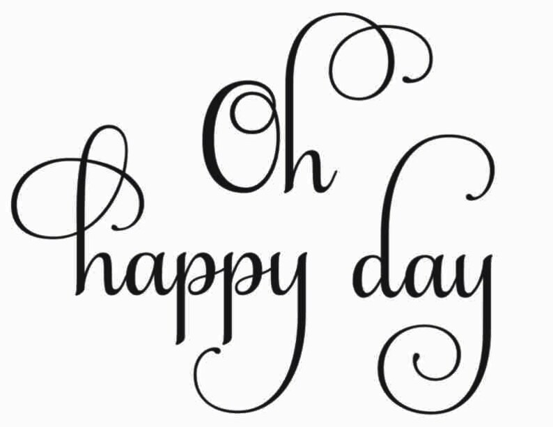 Oh Happy Day SVG Digital Download Cricut Designs Svg Etsy