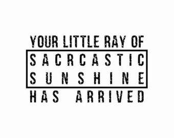 Tu pequeño rayo de sol sarcástico ha llegado svg png, sarcástico svg divertido, sol svg, sarcástico svg, sassy svg, adulto svg, divertido svg