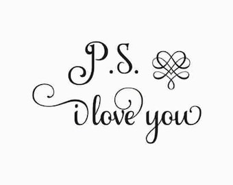 P.S.: Ich liebe dich SVG | Liebe | Valentinstag svg | Valentinstag svg | Herz svg | Selbstliebe svg | Valentines Shirt svg, svg Dateien für Cricut