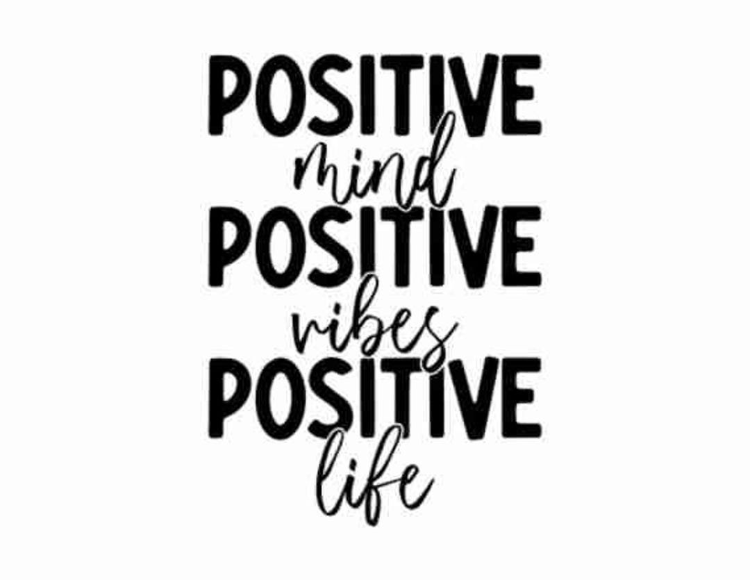 Positive Affirmations Life Mind Vibes Svg Png, Positive Quotes Svg ...