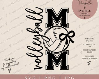 Volleyball Mom SVG PNG, Volleyball Mom Shirt Svg, Volleyball Svg, Volleyball Mama Svg, Volleyball Shirt Svg, Game Day Svg, Sports Mom Svg