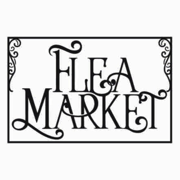 Flea Market SVG | Farmhouse antiques SVG | Commercial Use SVG | Wood sign svg files for cricut | Silhouette cut files | Wood sign Svg