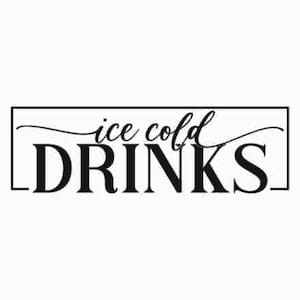 Eis kalte Getränke geschnitten | Kommerzielle Nutzung SVG Png | Kaffeebar geschnitten Datei | Kühler SVG | TrinkstationSvg | Limonadenstand SVG | Cricut SVG, Küche