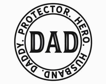 Husband Daddy Protector Hero svg, Dad svg, Dad shirt svg, Fathers day svg, Daddy svg, Funny dad svg, Svg files for cricut, Best dad ever svg