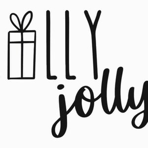 Holly Jolly svg Christmas svg  Holly Jolly Sign SVG Cutting Files  Cricut Cut Files  Silhouette Cut Files  Hand lettered  Commercial use