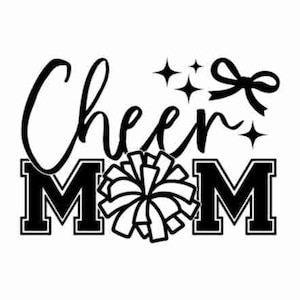 Cheer Mom SVG, Cheerleader svg, Cheer svg, Cheer mom shirt svg, Cheer mom png, Cheerleading svg, Cheer mama svg, Chearleader mom svg,Bow svg