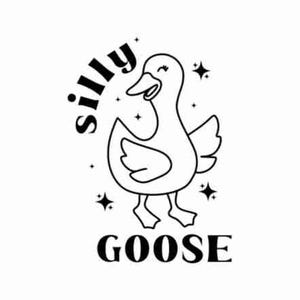 Silly goose SVG PNG shirt, Cowboy goose SVG, Funny Goose, Adult humor png, Svg file for cricut, Sublimation,Design for women,Silly goose png