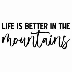 La vie est meilleure à la montagne SVG | Svg de licence commerciale illimitée | SVG pour Cricut | Fichiers de coupe studio silhouette | Citations sur la montagne SVG