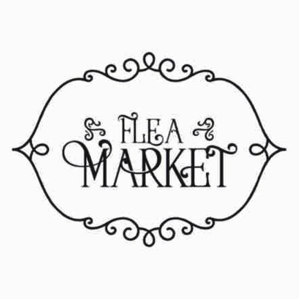 Flea Market svg for making wood signs | Farmhouse decor svg files for cricut | Cricut projects for home decor gift ideas | Shabby chic decor