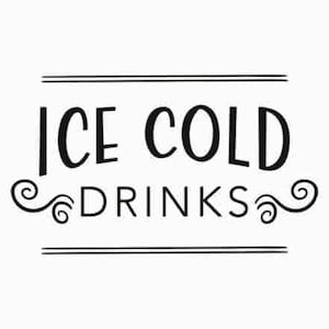 Ice cold drinks SVG | Summer SVG designs | Unlimited Commercial Use license | Beer cooler SVG | Summer Svg files for cricut projects
