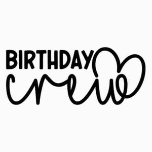 Birthday Crew Svg, Png, JPG, For Cricut | Silhouette | Heat Transfer | Sublimation | Shirt Designs | Instant Download | Birthday squad svg