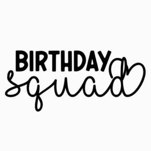 Birthday Squad Svg, Png,Jpg, For Cricut | Silhouette | Heat Transfer | Sublimation | Shirt Design | Instant Download | Birthday girl svg