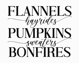 Flannels Hayrides Pompoenen Svg Jpg Png Bestand voor Sublimatie, Herfst Sublimatie, Herfst, Thanksgiving, Oktober, SVG, Hout Ronde SVG