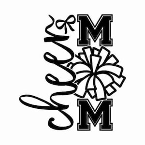 Cheer Mom SVG Cheer Mom PNG Game Day Cheerleader Cheer Competition Shirt Design png svg Cricut Silhouette Cameo png jpg Instant Download