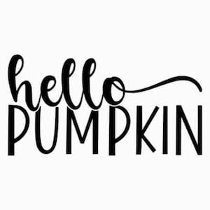 Hallo Kürbis SVG, Digitaler Download, Türschild, Cricut, Silhouette Cut File, Glowforge Laser-Datei, Herbst Willkommensschild