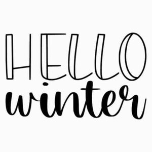 Hallo Winter svg | Winter svg | Weihnachten svg | Winter Schild svg | Frohe Weihnachten svg | Winter Shirt svg | Winter Schnitt Datei, Winter Zitat svg