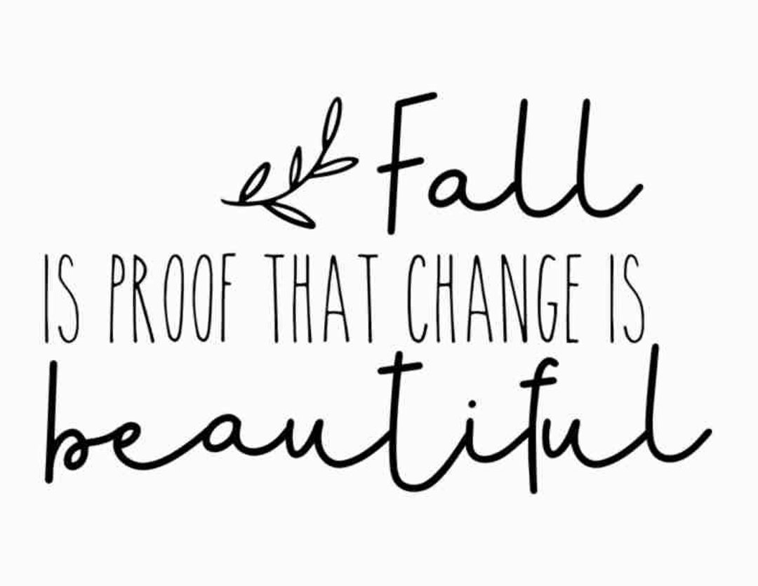 Fall is Proof That Change is Beautiful SVG | Fall Sayings SVG ...
