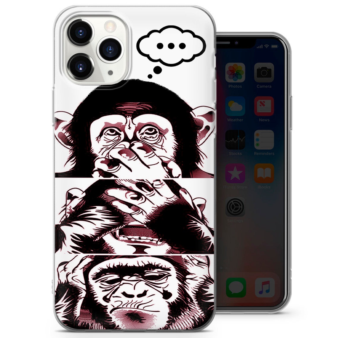 Monkey Art Phone Case fit for iphone 12 iphone 11 iphone xr Etsy