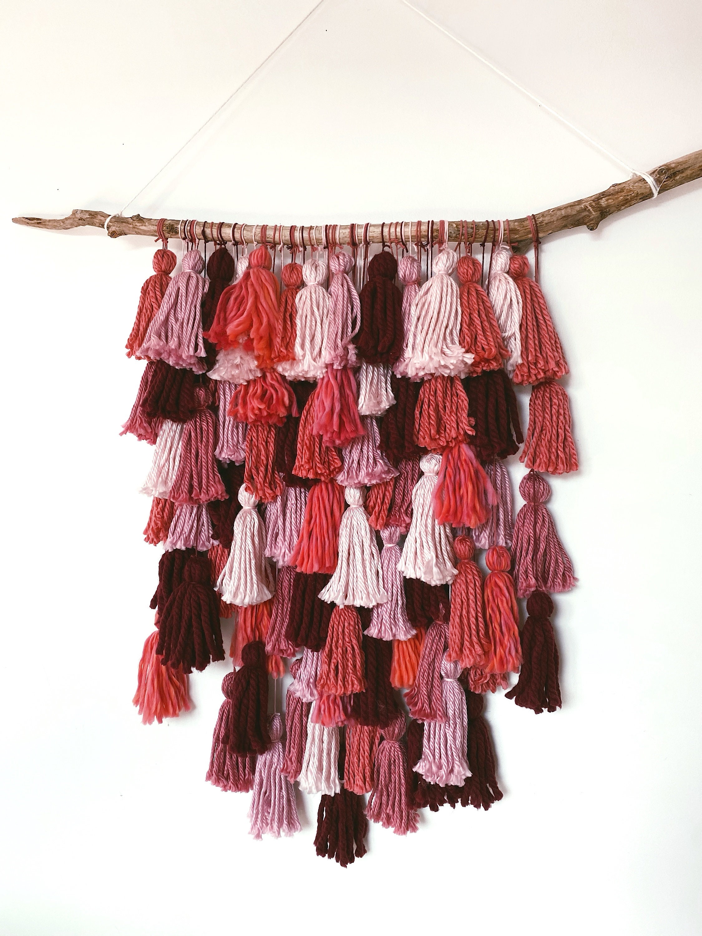 Good Luck - Tissage Mural Grand Macramé, de Macrame, Décor Mur Suspendu