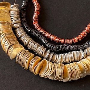 Textured Gold Disc Spacer Beads, Hammered Brass Jewelry Making Supplies ( 4mm-22mm )