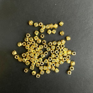 12mm, 14mm Gold Spacer Beads, Brushed Beads, Round Gold Plated Beads for Jewelry  Making, Necklace and Bracelet Making Spacer Balls Bead 