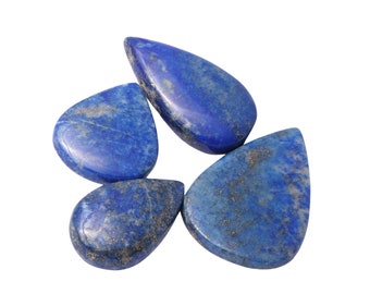 4 pcs Lapis Lazuli cabochon- Lapis Lazuli gemstone-lapis jewelry-raw lapis-lapis ring -lapis pendants , Loose Gemstone ,Jewelry Making Stone