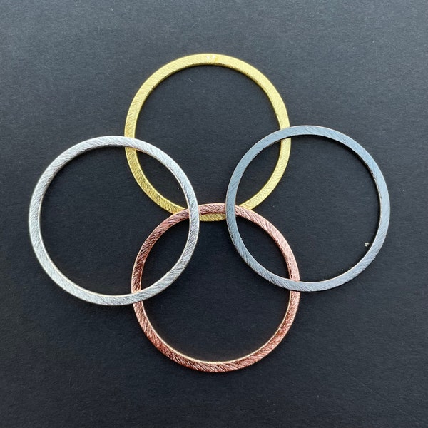 8 to 35 PCS, Anti Tarnish, Big Rings ,Hoops, Earring Circles/Connectors (40mm, 45mm, 50mm, 60mm and MORE) Gold, Silver, Gunmetal and Copper.