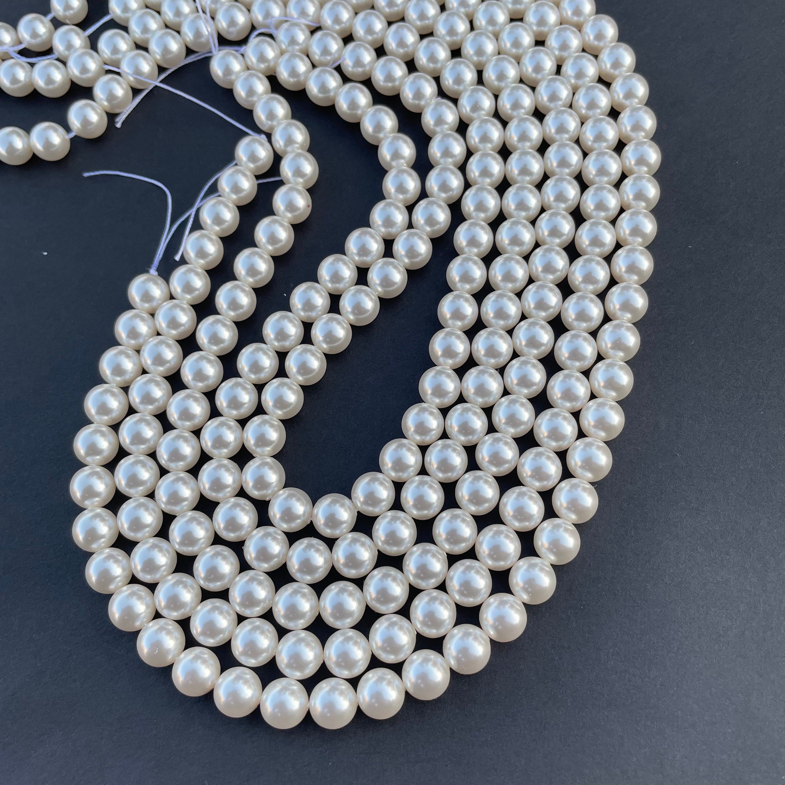 Stick on Rhinestones - 6mm Pearls SR027 - OHsoCrafty