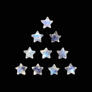 Natural White Rainbow Moonstone Star Shape Briolette Carved Star Beads ,Faceted Star Shape Jewelry ,Star shape gemstone , Natural Briolette