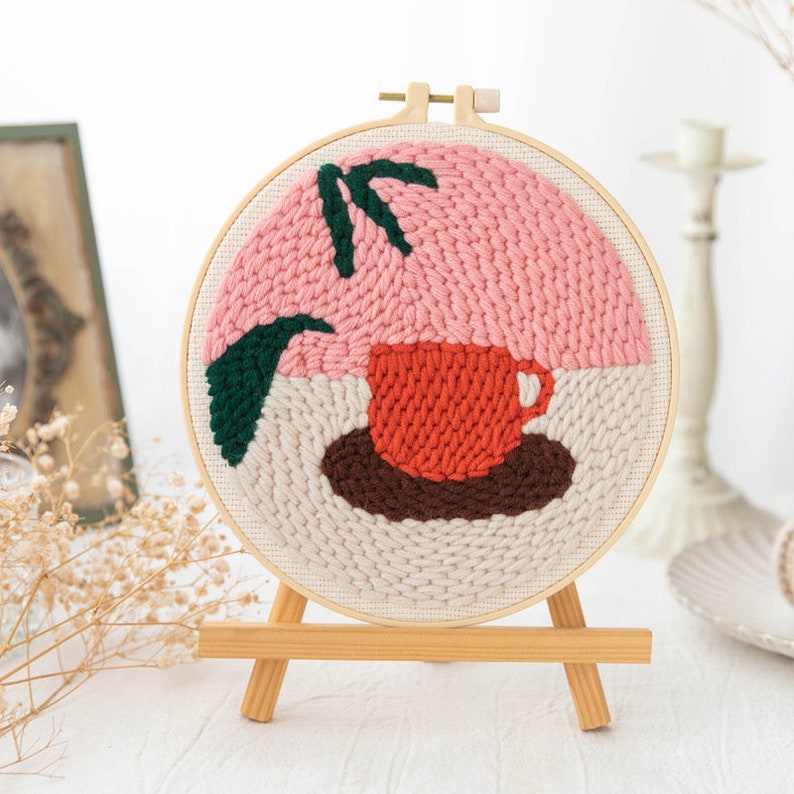 Punch Needle Embroidery Starter Kits Punch Needle Tool Etsy