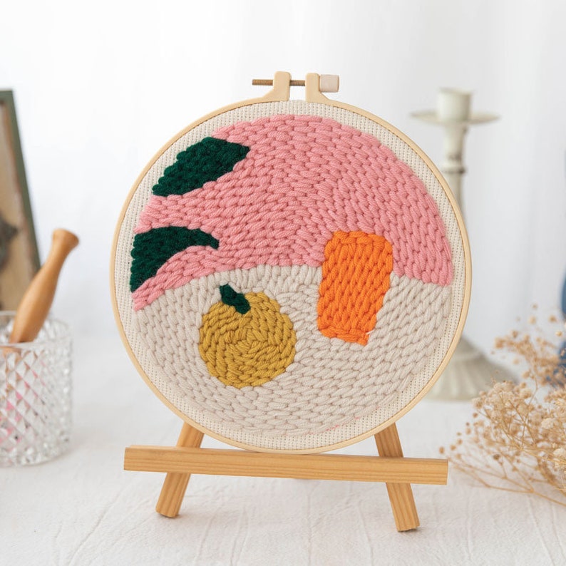 Punch Needle Embroidery Starter Kits Punch Needle Tool Etsy