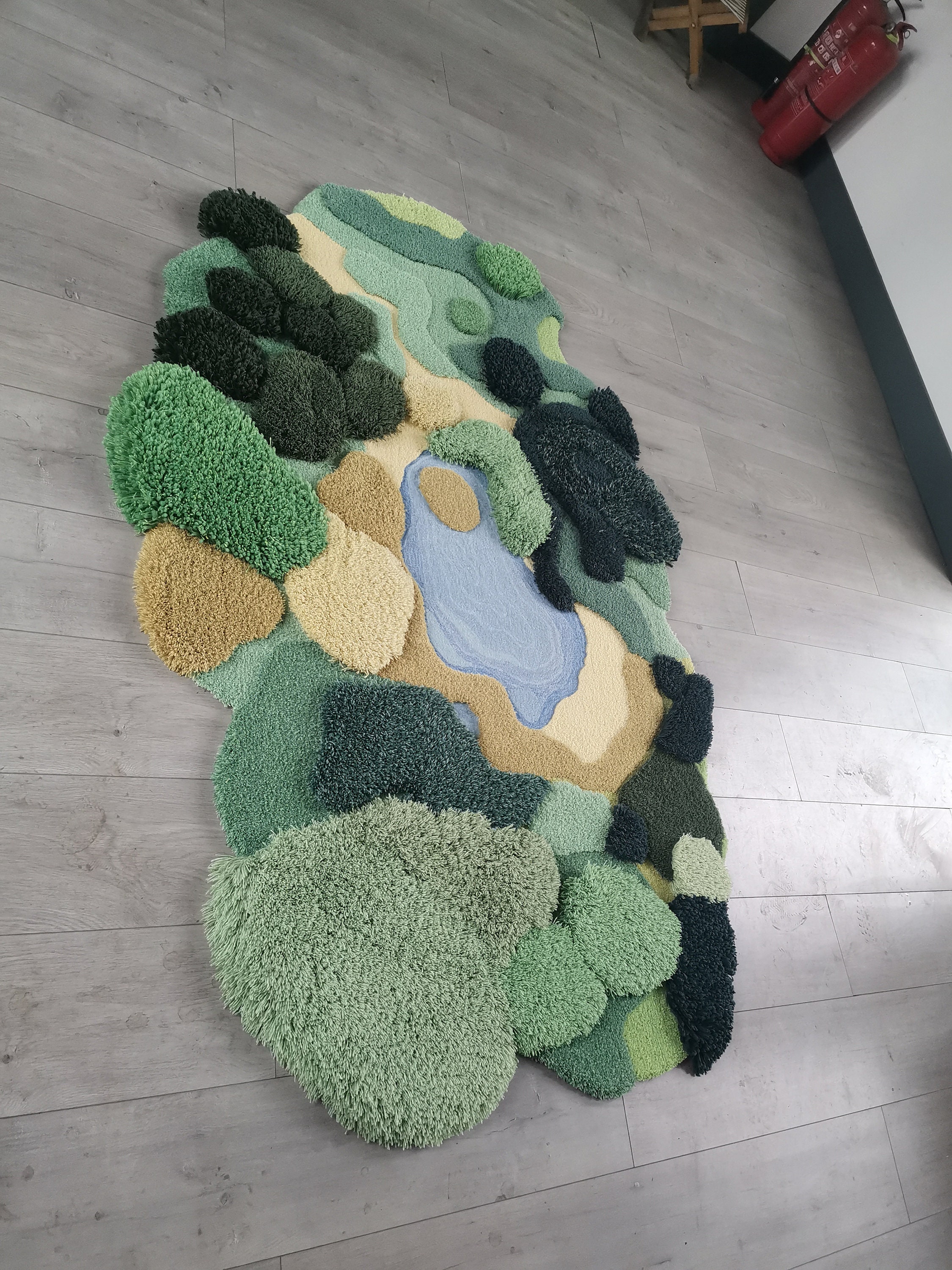3d Tuffted Rug 3D Tufted Area Rugs ,handmade Wool Rug,forest Grass Turfted Art Rugs ...