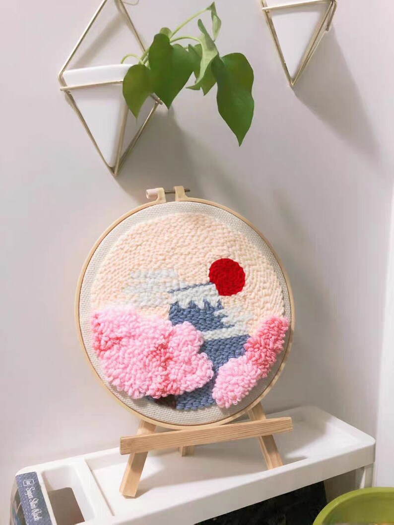 Punch Needle Rug Kit for Beginnersdiy Punch Embroidery Full Etsy