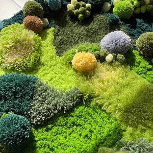 Handmade Moss Rug, Soft Latch Hook Rugs,custom Rugs,art Rugs,soft Rug ...