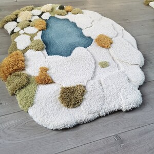 River Rug Custom White Moss With Blue River Rugs,wool Rug Beside Rugs Carpet Custom Rugs ...