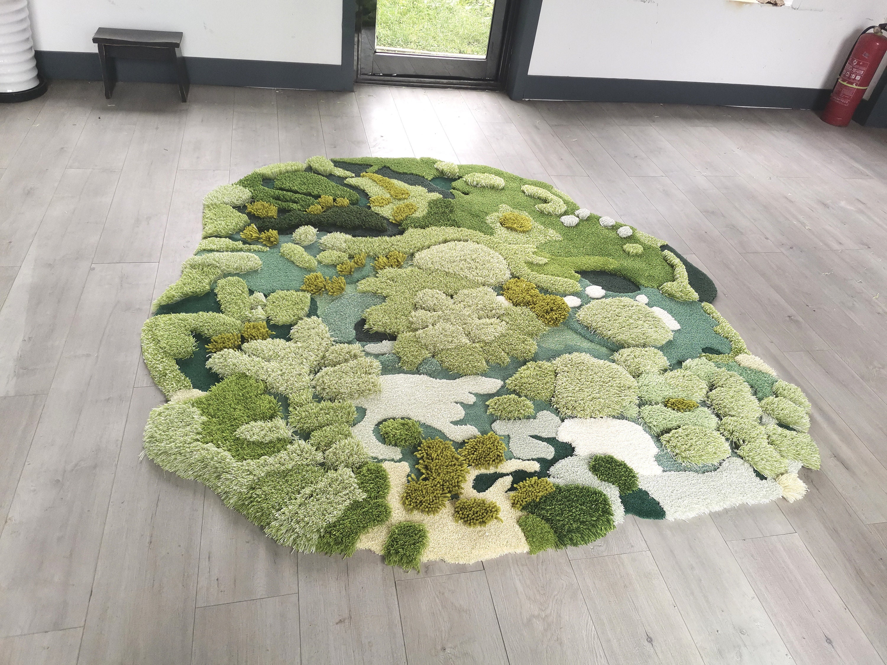 Moss Rugs Hand Turfted Wool Rugs Carpet for Kid's Room,forest Rug,3d Area  Turfting Rugs Carpet,moss Rug,meadows Carpet ,kid's Carpet. -  Denmark