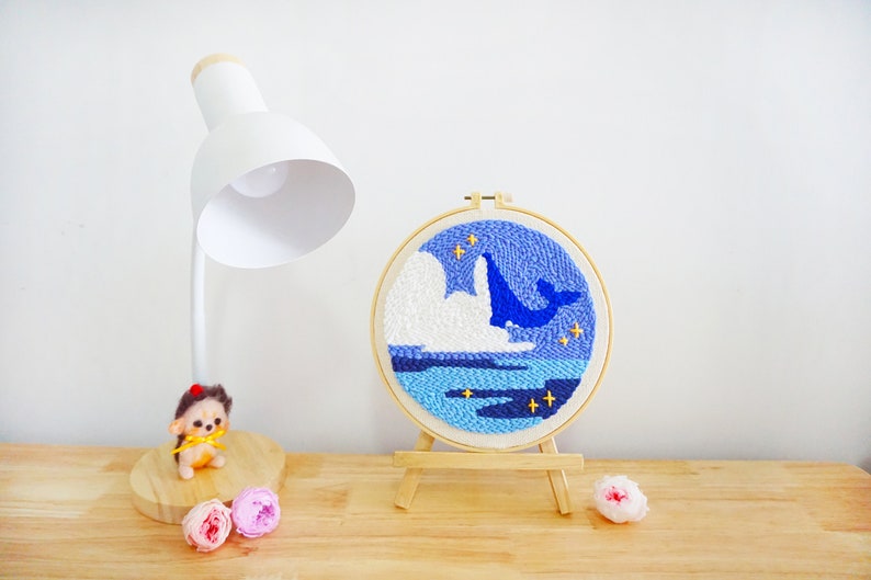 Punch Needle Rug Kit for Beginnersdiy Punch Embroidery Full Etsy