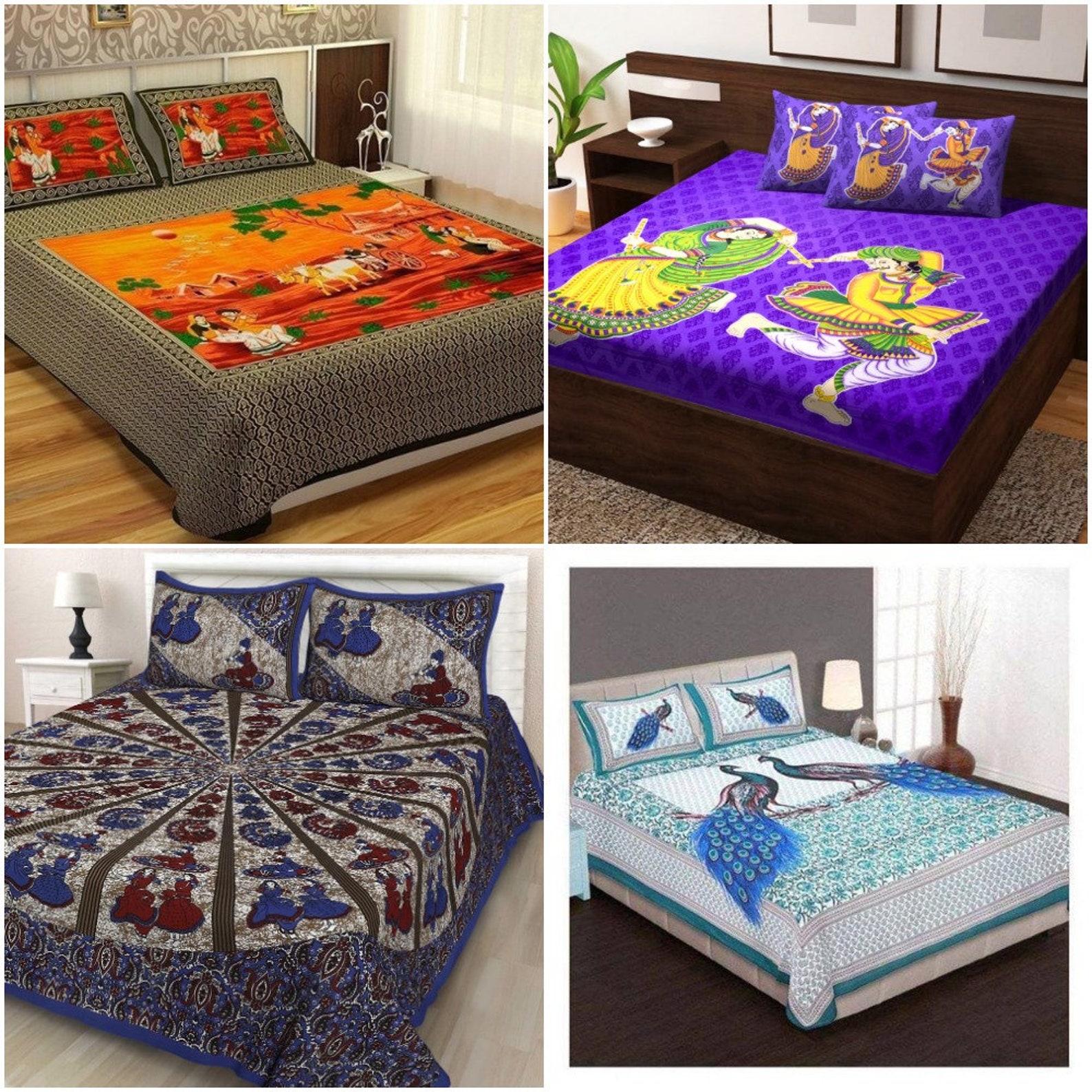 bed sheet cotton double bed