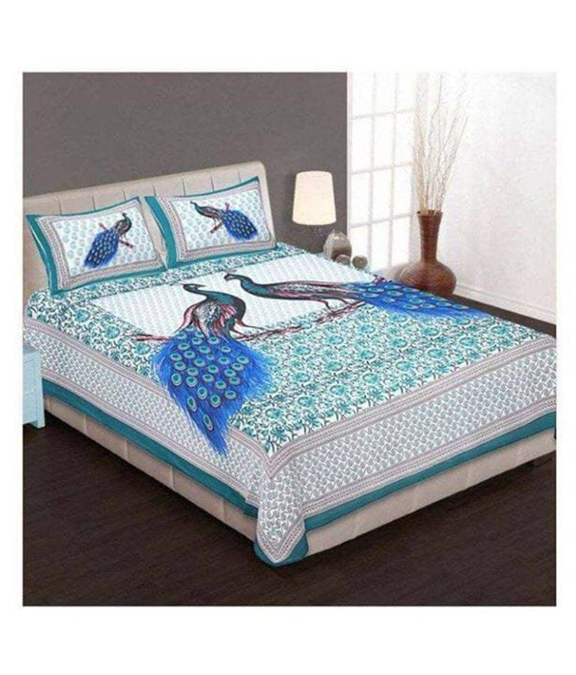 4 BED SHEET COMBO 100 Pure Cotton Double Bed Queen Size 4 Etsy
