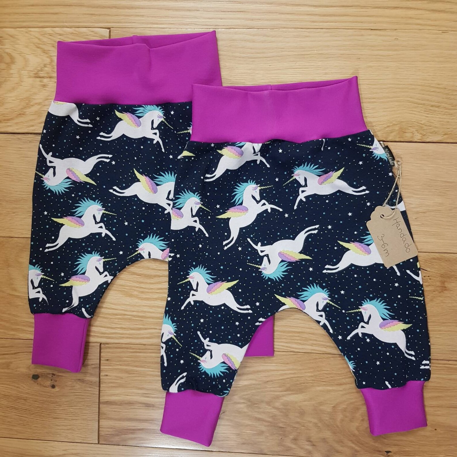 Baby girl unicorn harem pants Etsy
