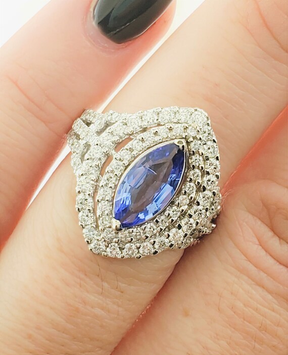 Statement tanzanite rings clearance