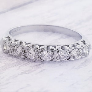 Vintage Platinum Diamond Band